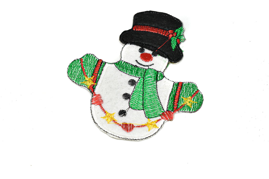 Christmas Snowman Iron on Applique- Ugly Christmas Sweater Applique | Snowman Patch | Snowman Applique - Target Trim