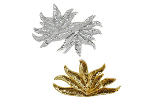 Floral Sequins Applique |  Flower Patch Applique - Target Trim