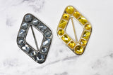 Diamond Gemstone Ribbon Slider Buckles