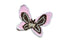Pink and Brown Butterfly Sew-on Applique | Monarch Pink and Brown Butterfly Sew-on Applique (1 Piece)