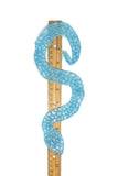 Beaded Snake Applique with Sequins 10" x 1.50" | Snake Patch Applique - Target Trim