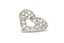 Rhinestone Heart Brooch with Pin 2