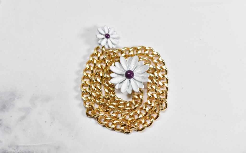 Flower Buckle with Daisy Chained Charms