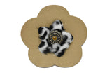 Suede Flower with Charm Patch Applique - Target Trim