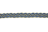 Metallic Two-Tone Braided Gimp Trim 1/2" - by the yard