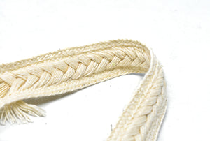 Off-White Knitted Gimp Trim 3/4" - by the yard