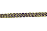 Metallic Two-Tone Braided Gimp Trim 1/2" - by the yard