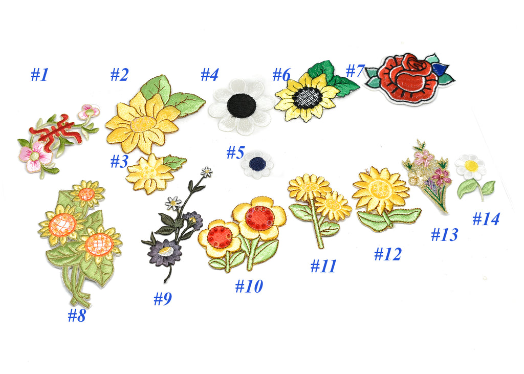 1-3/4 Embroidery Flower Iron-on Patch Applique Patch