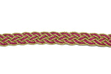 Metallic Two-Tone Braided Gimp Trim 1/2" - by the yard