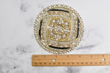 Unique Gold Rhinestone Buckle 4 1/4 - 1 Piece