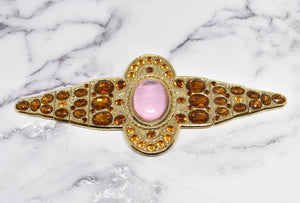 Gold w/Topaz Gemstone Buckle