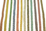 Metallic Two-Tone Braided Gimp Trim 1/2" - by the yard