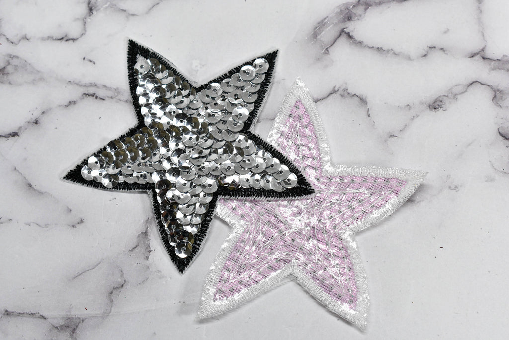 Small Gold Star Embroidery Sequin Patches for Clothing, Iron On Sewing –  BrightCreationsOfficial