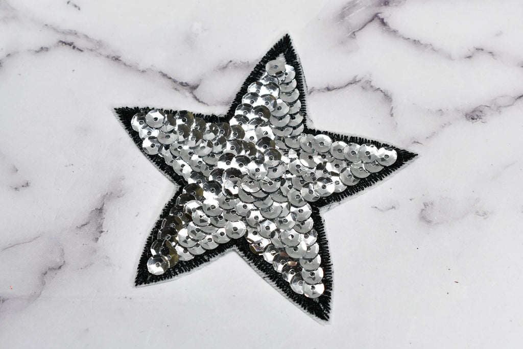 24 Pieces Star Patches Iron On Star Appliques Rhinestone Adhesive Star Iron  on Patches Glitter Shiny Star Patches Appliques for Clothing Jeans Repair