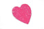 Pink Sequins Heart Applique | Hot Pink Sequin Heart Clothing Applique | Valentines Day Sequin Heart Applique