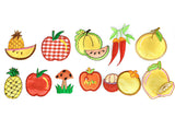 Assorted Fruits, Iron-on Patches | Fruits Patch | Patch