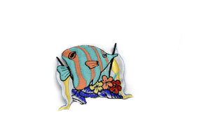 Colorful Fish Embroidered Patch Applique 2.50" x 1.87" - Target trim