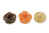 Two-Tone Furry Flower Piece Patch Applique- Target Trim