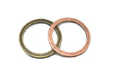 Antique Ring Ribbon Slider Buckles 2.40" - Slider | Buckle