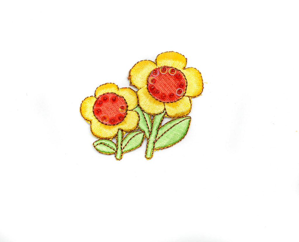 1-3/4 Embroidery Flower Iron-on Patch Applique Patch