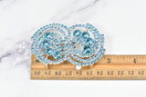 Rhinestone Spiral Buckles 2 3/4" x 1 3/4" - 1 Piece