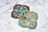 Metal Turquoise Stone Buckles