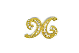 Letter H Rhinestone Connector Target Trim