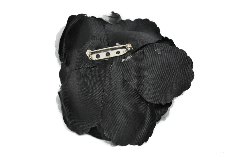 Black Organza Flower Piece | Flower Patch Applique - Target Trim