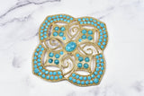 Metal Turquoise Stone Buckles