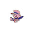 Embroidered Pink Iron-On Smurf Patch 2.50