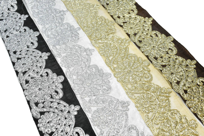 Metallic Brocade Trim 2 7/8" - 1 Yard