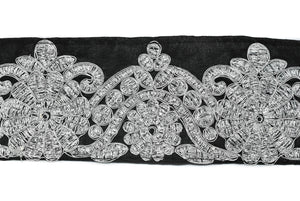 Metallic Brocade Trim 2 7/8" - 1 Yard