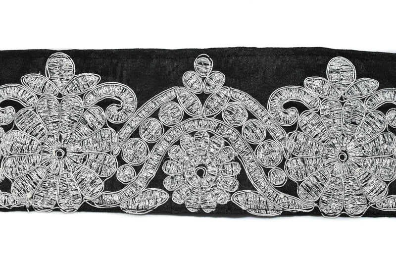 Metallic Brocade Trim 2 7/8" - 1 Yard