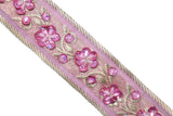 Sequins Beaded Embroidered Floral Indian Trim 1.125" - 1 Yard