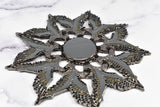 Metal Eagle Star Buckle Appliques 5" - 1 Piece