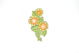 Embroidered Flower Iron-On Patches