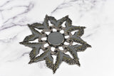 Metal Eagle Star Buckle Appliques 5" - 1 Piece