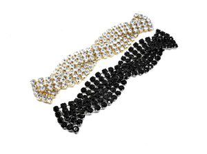 Chic 3-line Braided Rhinestone Connector/Closure-Target Trim