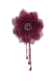 Assorted Organza Flower Piece with Beaded Fringe | Flower | Fringe - Beautiful flower