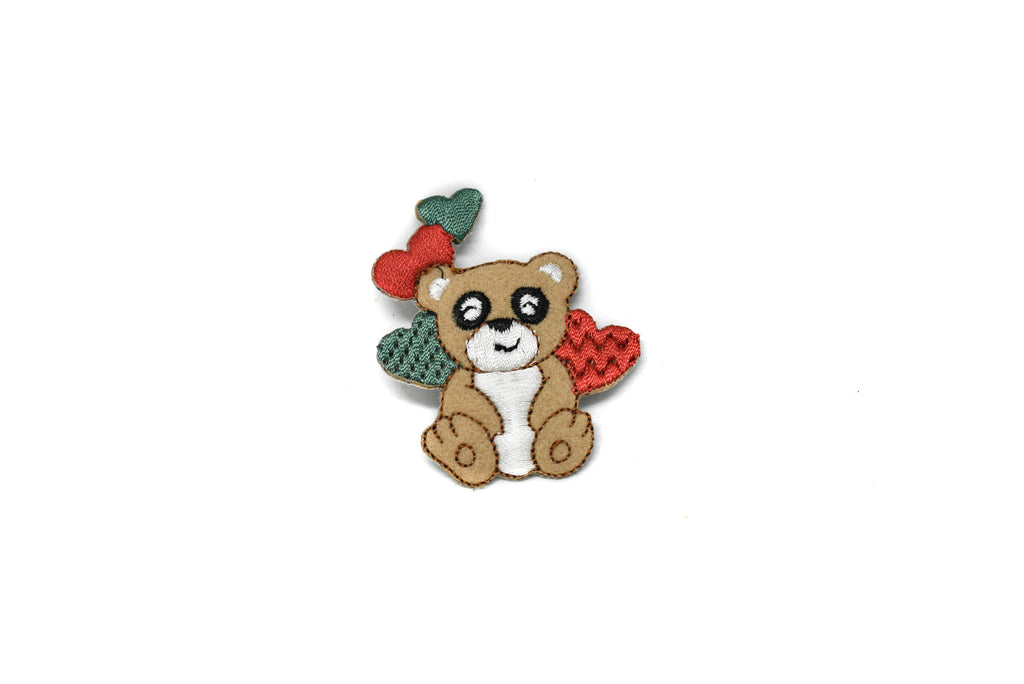 Cuddling Animal Patches | Cute Bear Cuddling Animals Patches Applique
