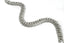 Silver Double Link Etched Chain (Aluminum) 0.5