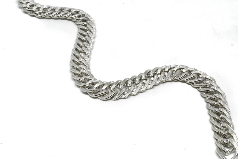 Silver Double Link Etched Chain (Aluminum) - Target Trim