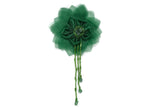 Assorted Organza Flower Piece with Beaded Fringe | Flower | Fringe - Beautiful flower