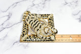 Rhinestone Square Tiger Buckle 4 1/2" x 4 5/8" - 1 Piece