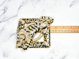 Rhinestone Square Tiger Buckle 4 1/2" x 4 5/8" - 1 Piece