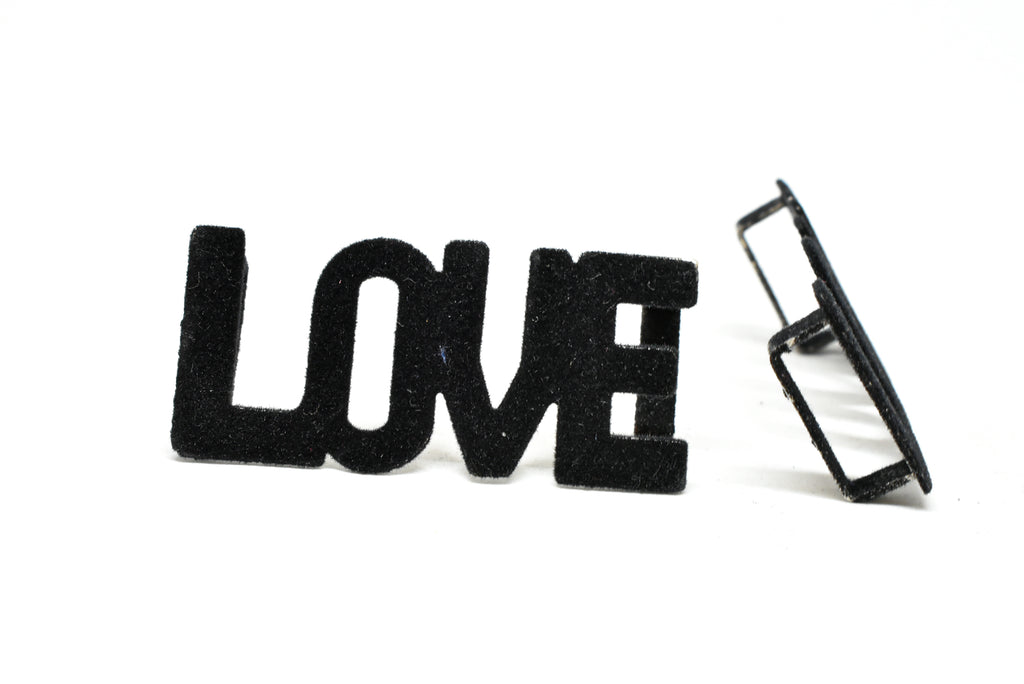 "LOVE" Suede Buckle Connector - Valentine’s Day buckle