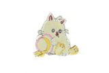 Yellow Kitty w/ Hat Iron-On Patch | Cat Patch Applique - Target Trim