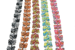 Two-Tone Braided Gimp Trim 1/2" - by the yard