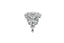 Crystal Rhinestone Unique-Shaped Brooch