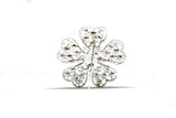 Sparkly Rhinestone Flower Brooch with Pin 2" - Target trim